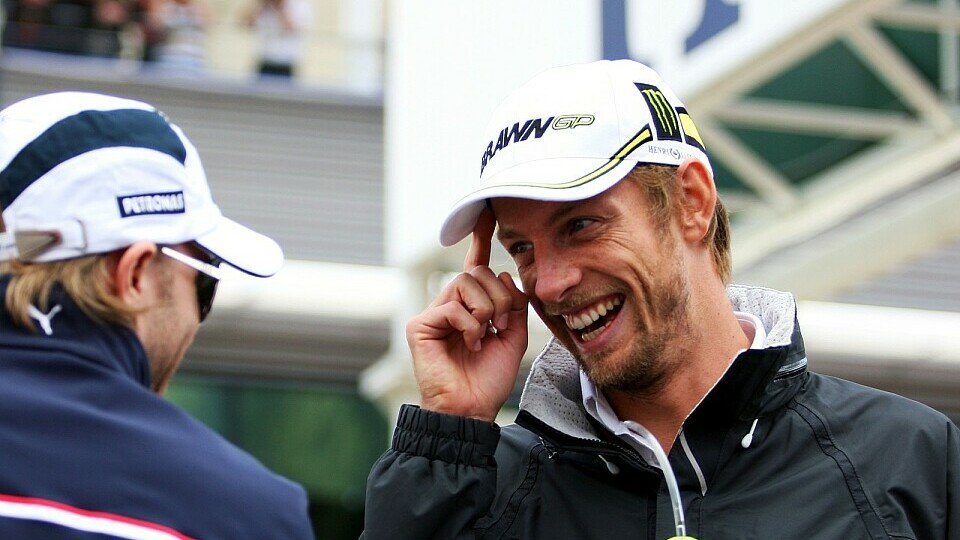 Jenson Button: Von Frust keine Spur, Foto: Sutton