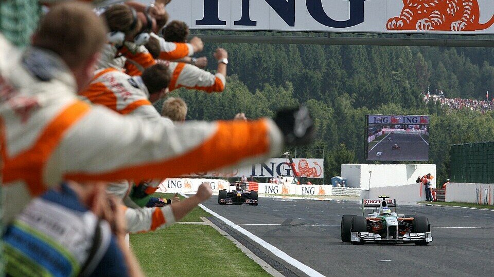 Platz 2 wie ein Sieg: Giancarlo Fisichella in Spa., Foto: Sutton