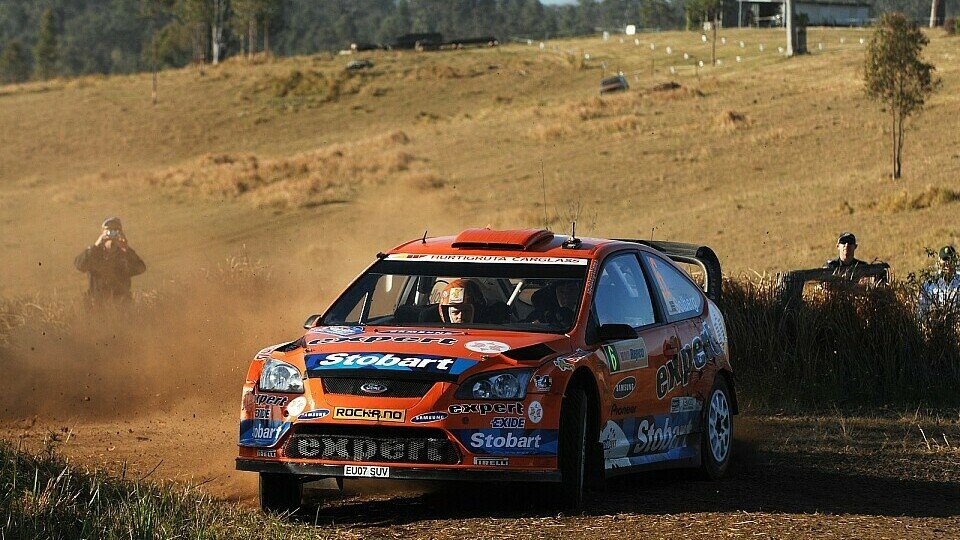 Trotz einer schwächeren Rallye in Australien liegt Henning Solberg auf Kurs zu dem besten WRC- Resultat seiner Karriere., Foto: Sutton