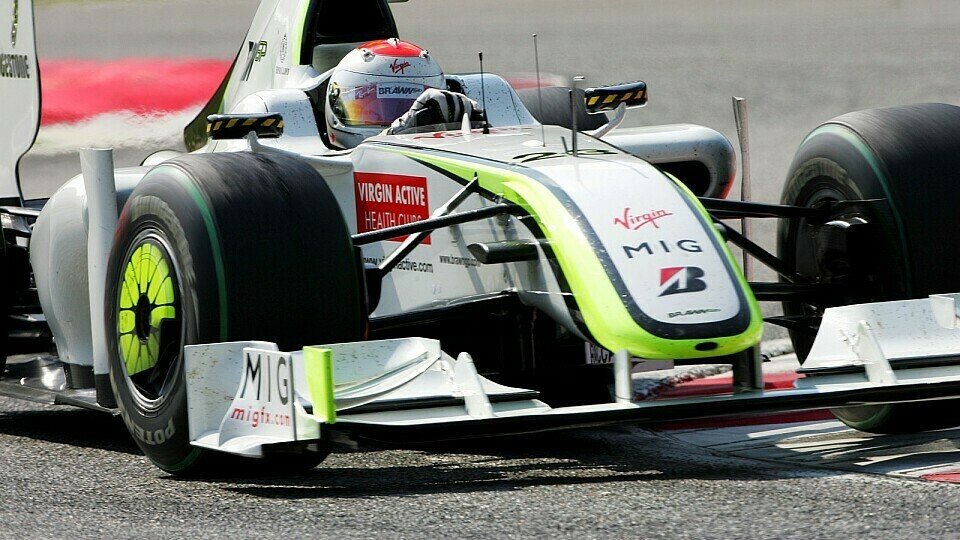 Rubens Barrichello setzte sich in Monza durch., Foto: Sutton