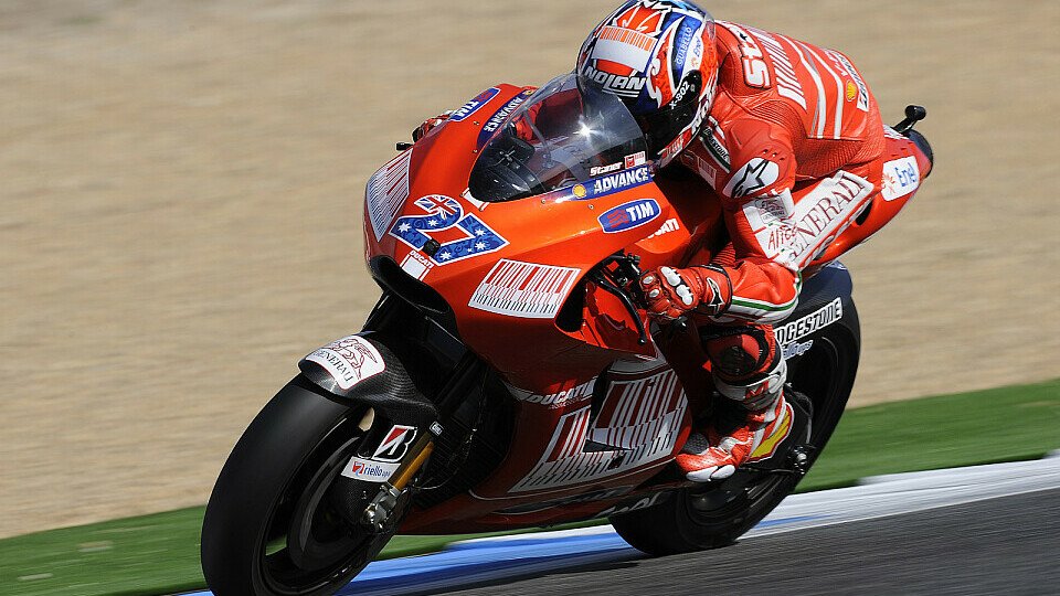 Casey Stoner legte wieder den Bestwert vor, Foto: Ducati
