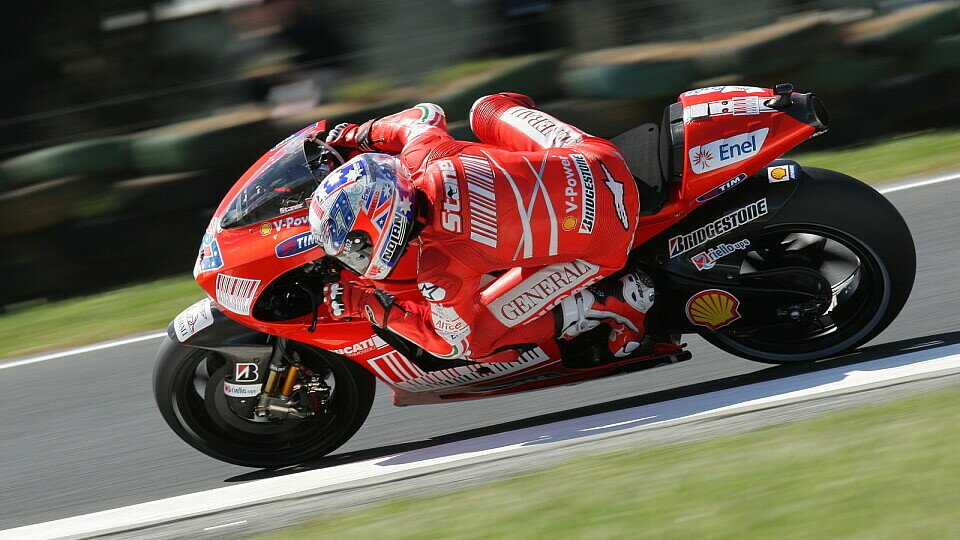 Casey Stoner hatte seinen Spaß, Foto: Ducati