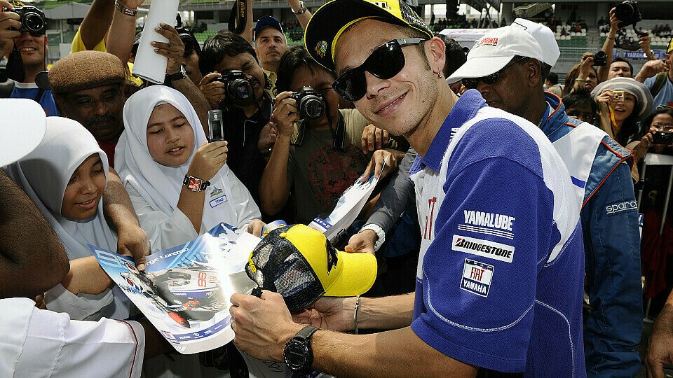 Valentino Rossi konnte beruhigt nach vorne schauen, Foto: Yamaha