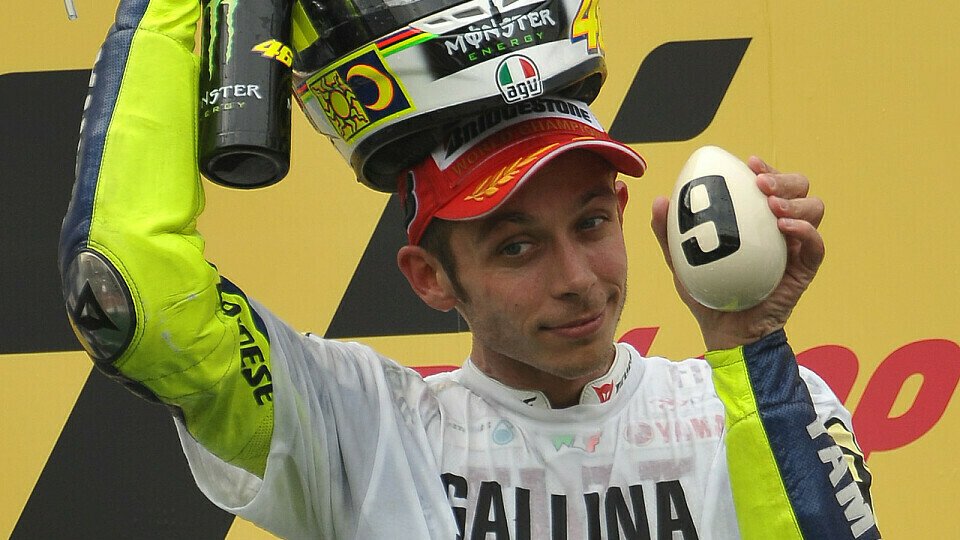 Valentino Rossi legte sein neuntes Ei, Foto: Milagro Valentino Rossi legte sein neuntes Ei, Foto: Milagro