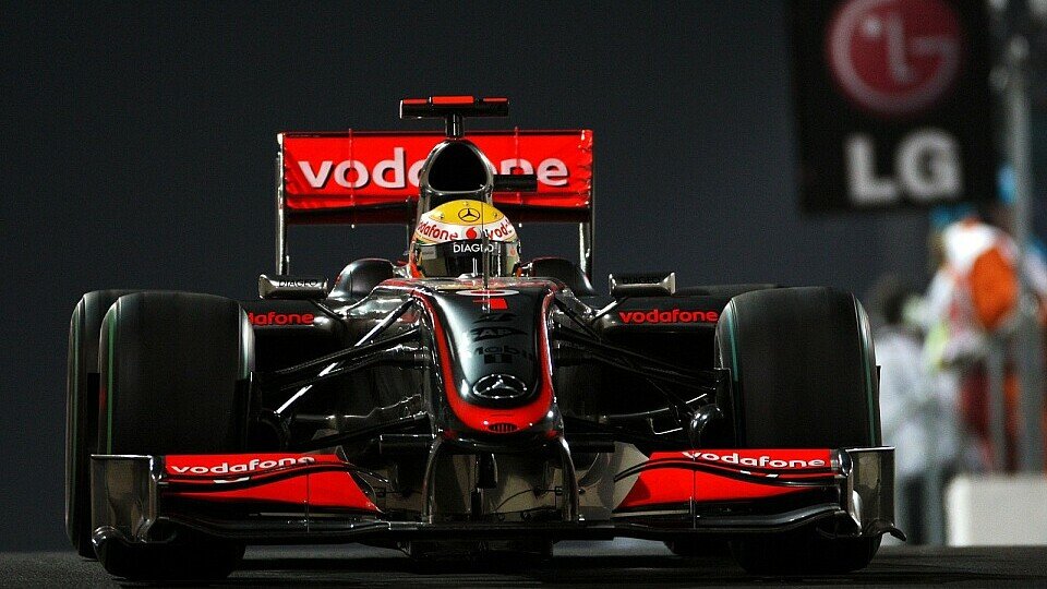 Lewis Hamilton startet von der Pole Position., Foto: Sutton