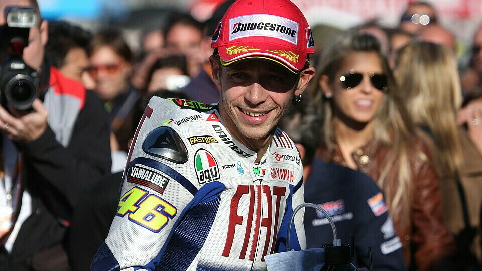 Valentino Rossi war sehr zufrieden, Foto: Ronny Lekl