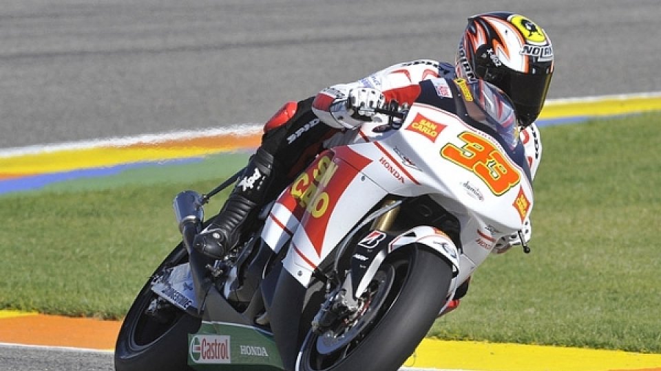 Melandri brauchte nur neue Reifen., Foto: Gresini Honda