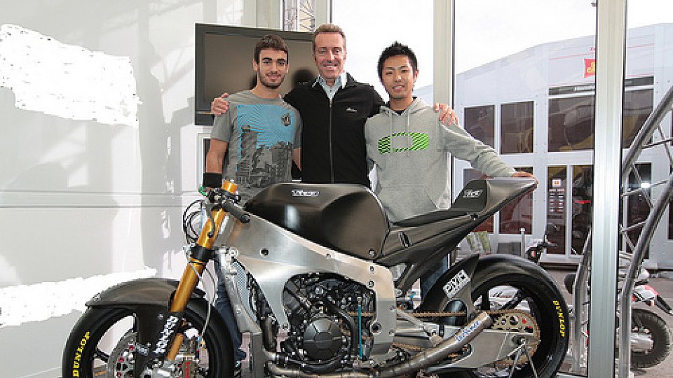 Raffaele de Rosa probierte erstmals das Moto2-Chassis von Tech 3., Foto: Monster Yamaha Tech 3