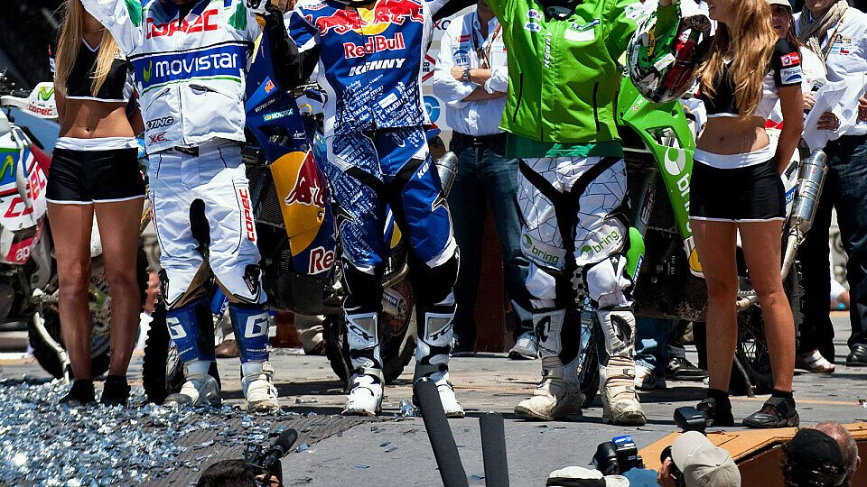 Die Sieger der Rallye Dakar 2010., Foto: Red Bull