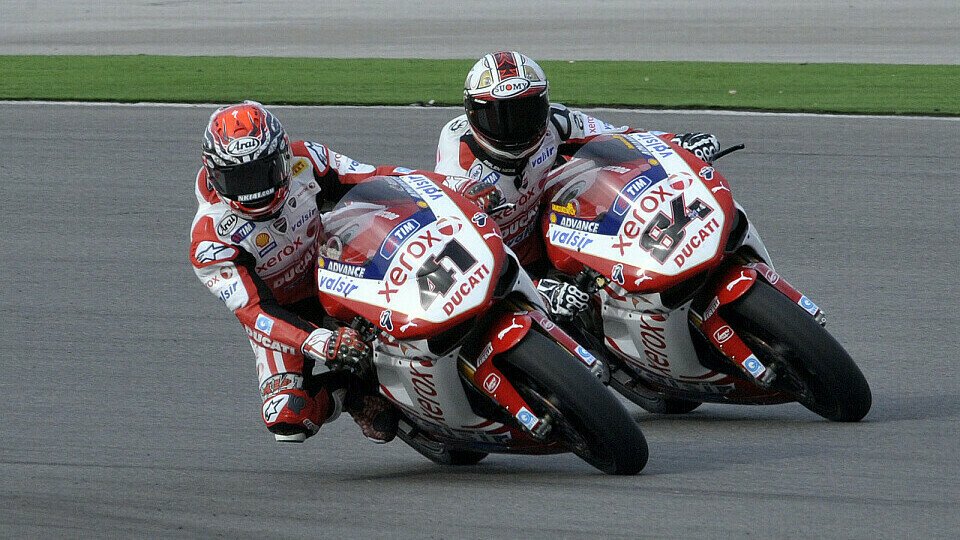 Haga und Fabrizio wollen Ducati einen gebührenden letzten Auftritt in Italien verschaffen., Foto: Ducati