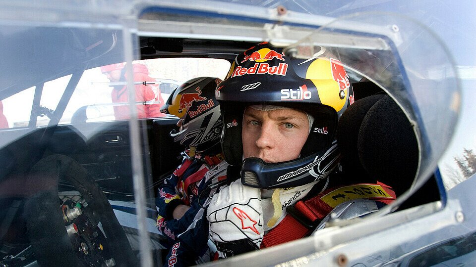 Räikkönen prallte bei der Arctic Rallye gegen einen Baum, Foto: Red Bull/GEPA