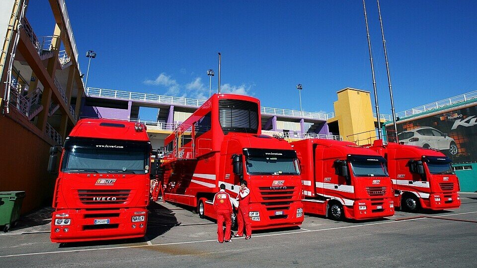 Ferrari ist bereit für den Testbeginn in Valencia., Foto: Sutton