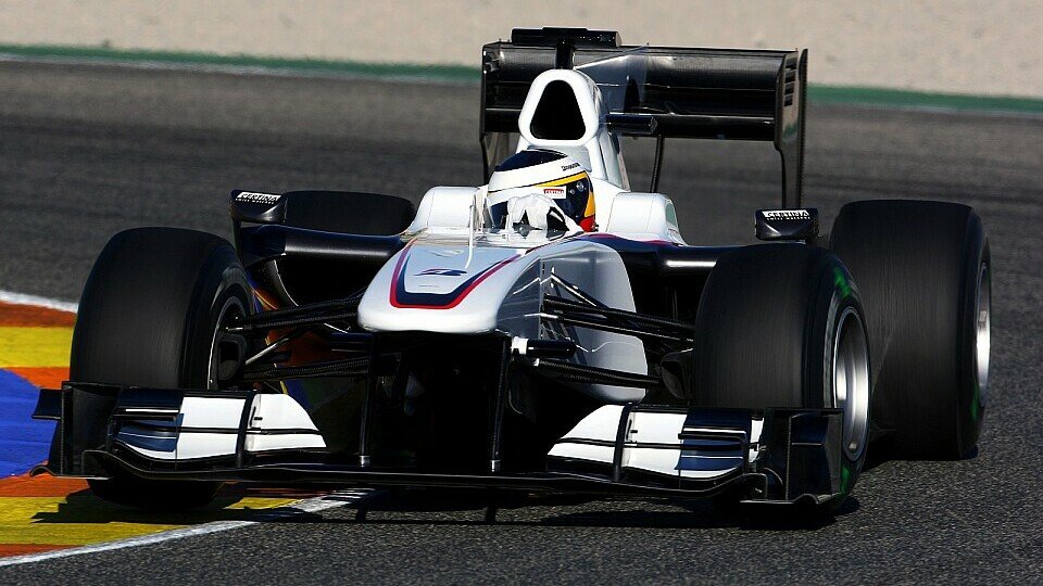Sauber überraschte mit guten Rundenzeiten in Valencia., Foto: Sutton
