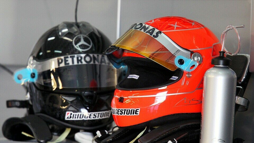 Michael Schumachers Helm stammt aus Deutschland., Foto: Sutton