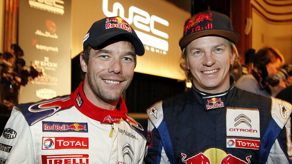 Sébastien Loeb und Kimi Räikkönen bei der WRC-Präsentation., Foto: Citroen