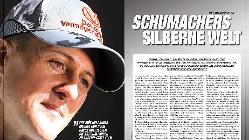 Michael Schumachers neue Welt erklärt: Im neuen Motorsport-Magazin., Foto: adrivo Sportpresse