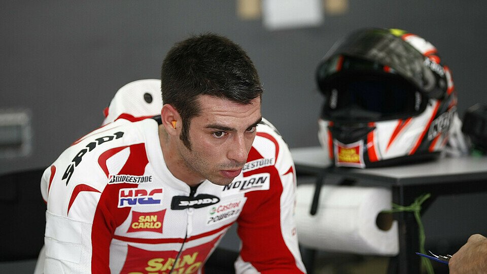 Melandri kann die weichen Reifen noch nicht optimal ausnutzen., Foto: Honda