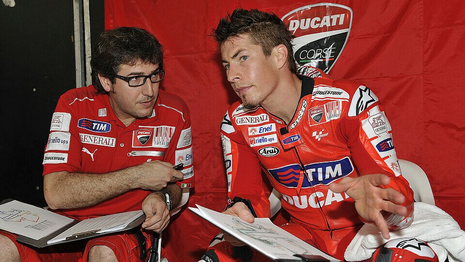 Beide Ducati-Piloten klagten heute über Chattering., Foto: Ducati