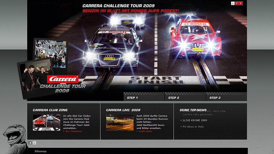 Carrera präsentiert zum Saisonstart eine neue Website., Foto: Carrera