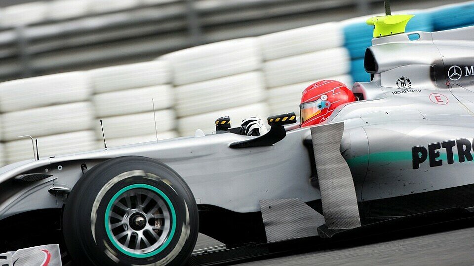 Michael Schumacher war zufrieden, Foto: Sutton