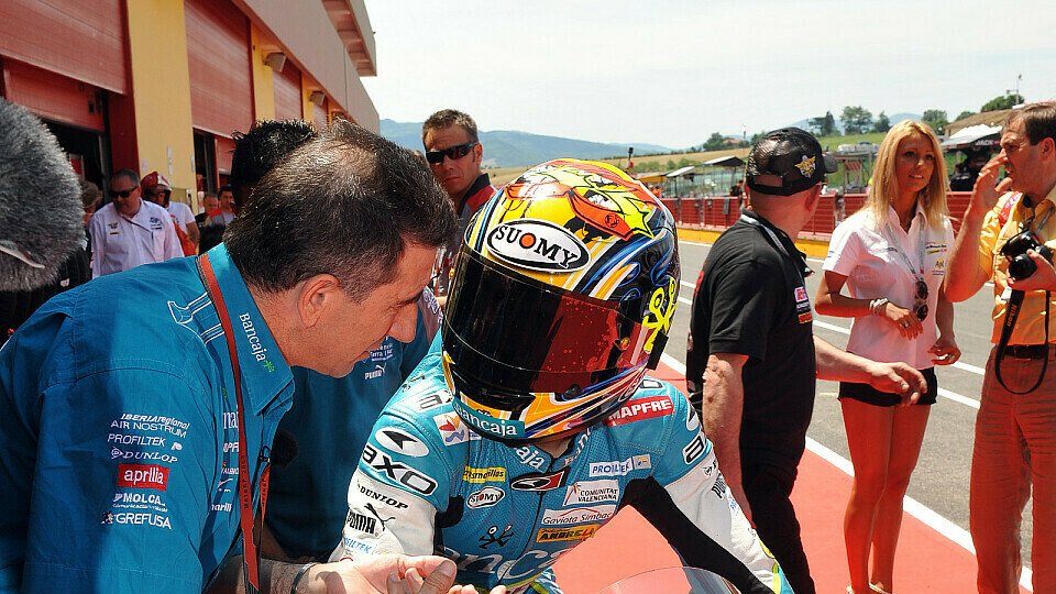 Jorge Martinez, hier mit Sergio Gadea, hat entschieden, dass seine Moto2-Mannschaft ab Le Mans den Chassis-Hersteller wechselt., Foto: Milagro