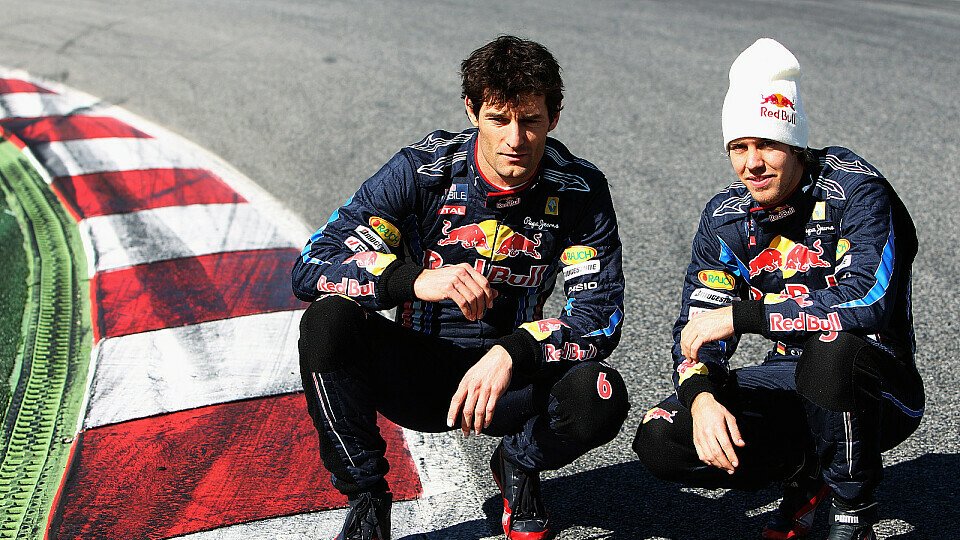 Sebastian Vettel und Mark Webber kommen gut miteinander aus, Foto: Red Bull/GEPA