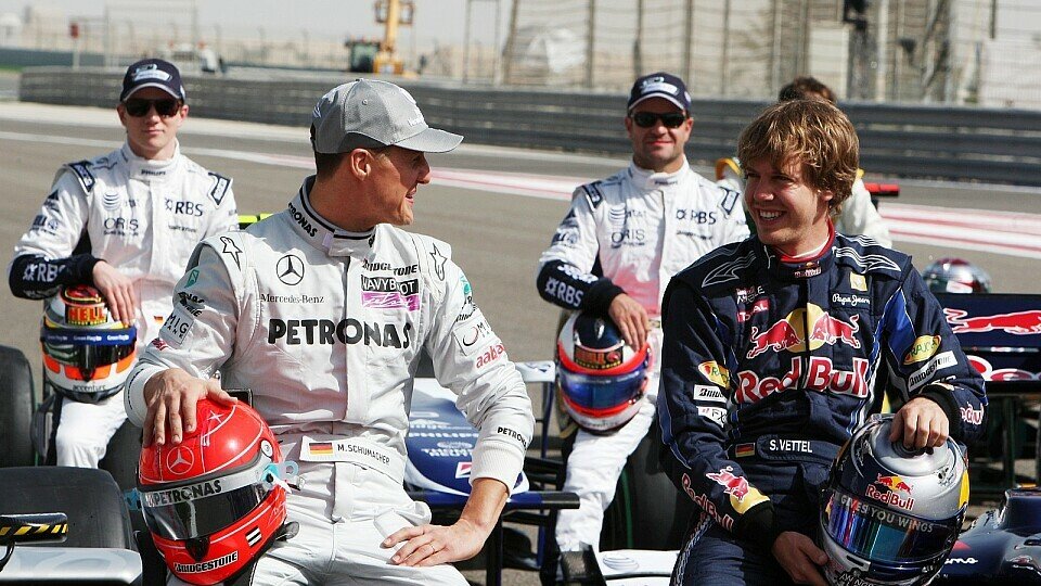 Sebastian Vettel rechnet mit Michael Schumachers Wiedererstarkung, Foto: Sutton
