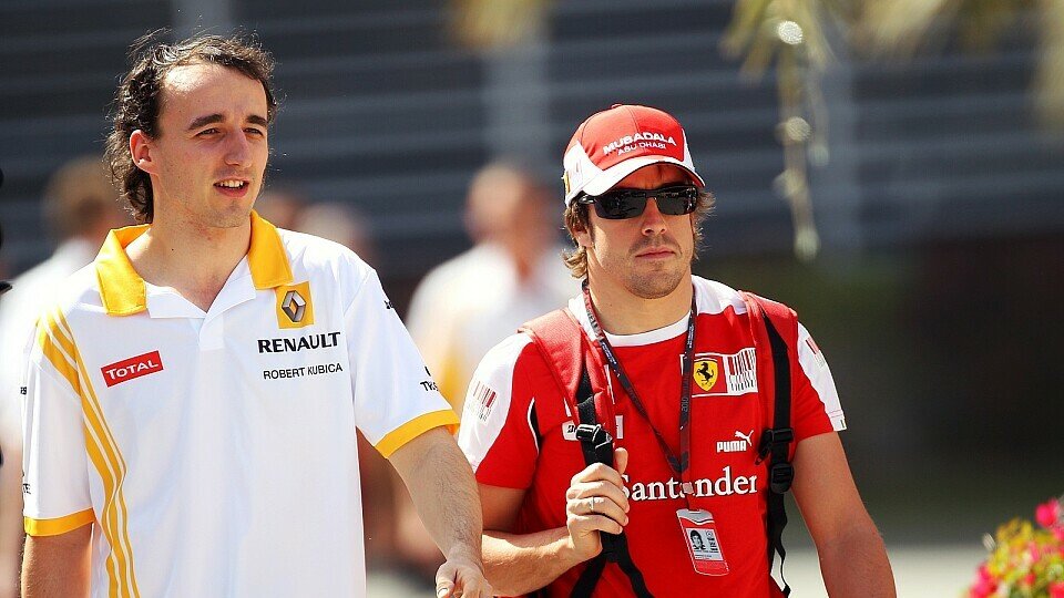 Fernando Alonso ist sich nicht sicher, dass Robert Kubica in die Formel 1 zurückkommt, Foto: Sutton