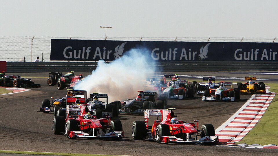 Trotz veränderter Streckenführung zählte der Bahrain GP 2010 nicht zu den spannendsten Rennen, Foto: Sutton
