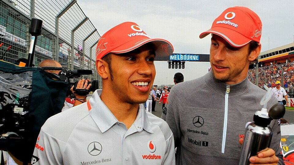Jenson Button kam mit Lewis Hamilton gut zurecht, eine richtige Freundschaft entwickelte sich jedoch nie, Foto: Sutton
