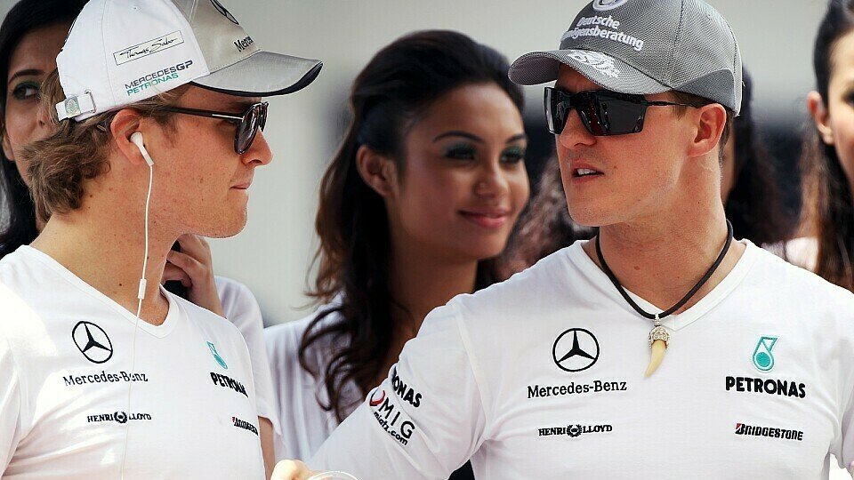 Nico Rosberg und Michael Schumacher sind sich beim Thema Teamorder nicht einig, Foto: Sutton