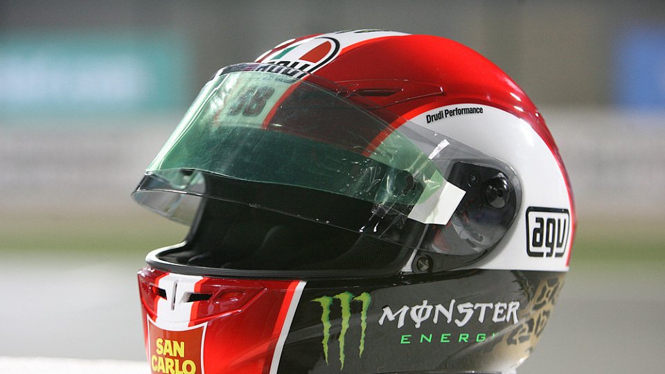 So sieht Marco Simoncellis neuer Helm aus., Foto: Monster