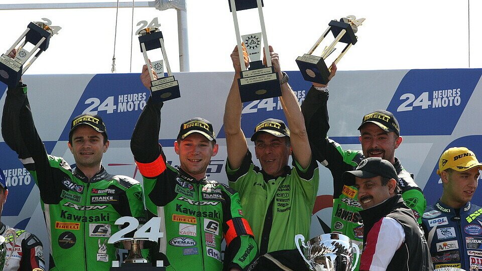 GSR-Kawasaki hat die 24 Stunden von Le Mans gewonnen., Foto: BMP ELF 99