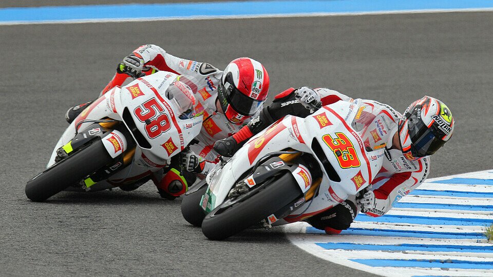 Mittlerweile muss sich Simoncelli nicht mehr hinter Melandri einreihen., Foto: Milagro