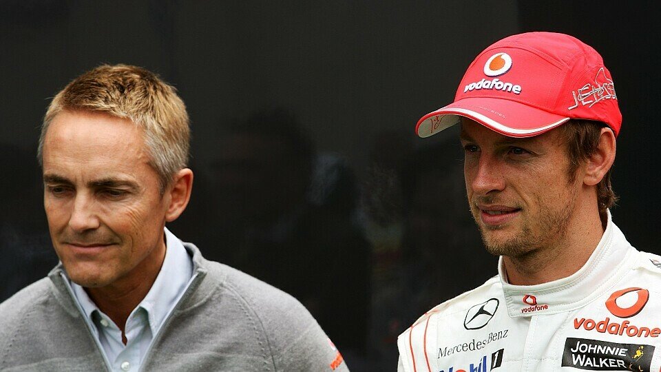 Martin Whitmarsh scheint die Arbeit mit Jenson Button zu gefallen, Foto: Sutton