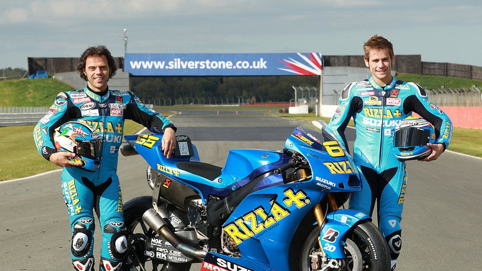 Loris Capirossi und Alvaro Bautista hoffen, dass ihre Suzuki in Silverstone gut funktionieren wird., Foto: Silverstone Circuits Limited