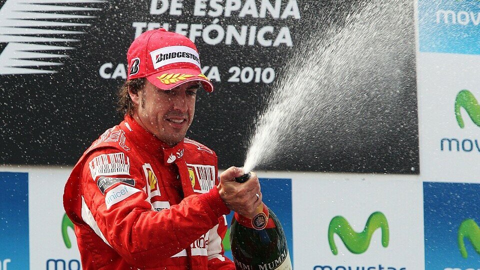 Fernando Alonso wurde in Barcelona am meisten gefeiert, Foto: Sutton