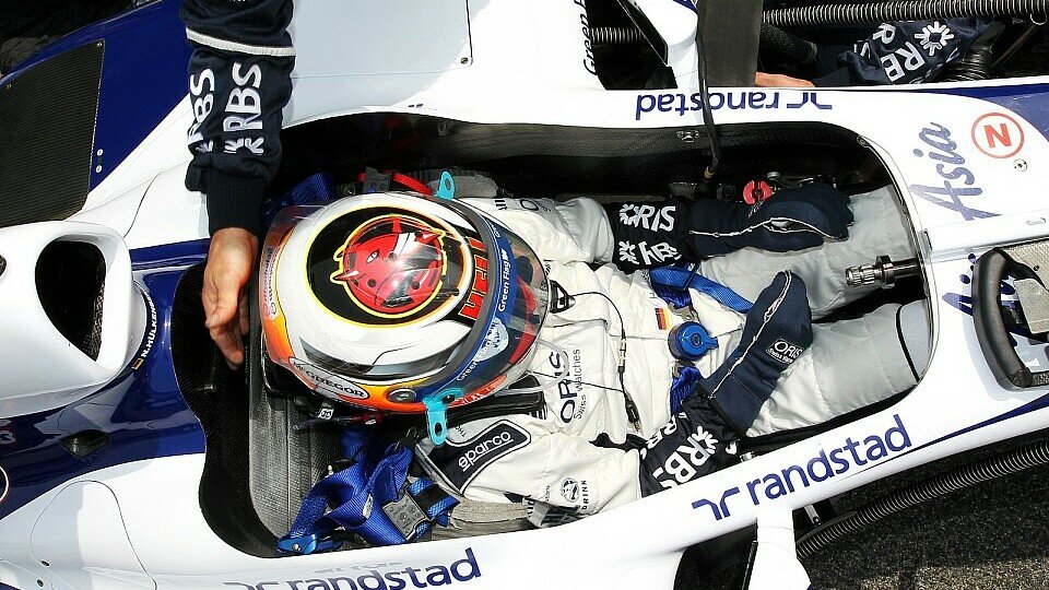 Barrichello war nach dem Reifenschaden nur mehr Passagier im Williams, Foto: Sutton