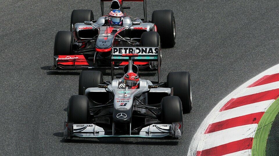 Ein Duell gegen Michael Schumacher findet Jenson Button ziemlich cool, Foto: Sutton