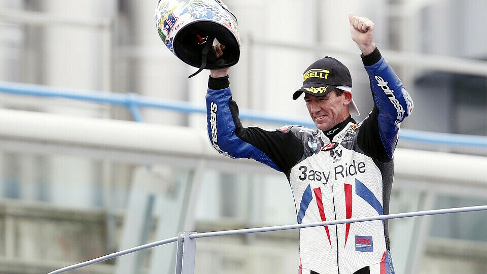 Troy Corser holte den ersten Podestplatz für BMW in der Superbike WM., Foto: BMW Motorrad