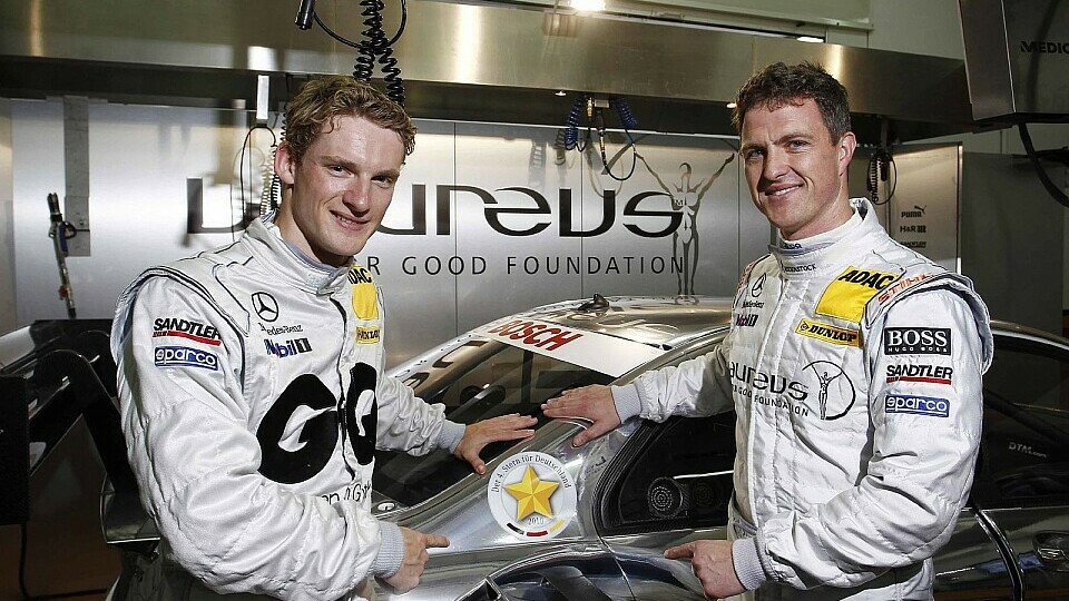 Ralf Schumacher und Maro Engel fahren mit neuem Logo, Foto: Mercedes-Benz