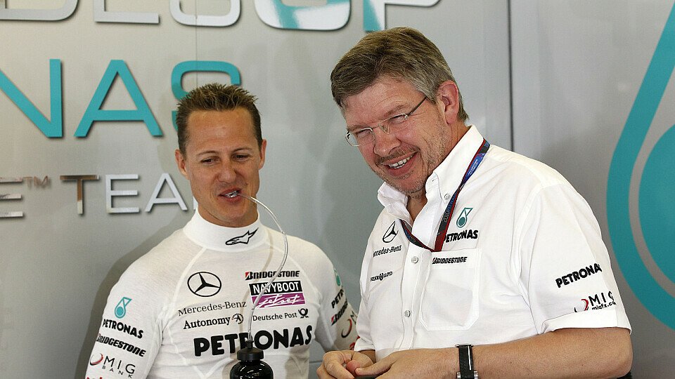 Ross Brawn geht nicht davon aus, 2011 andere Fahrer im Team zu haben, Foto: Mercedes GP