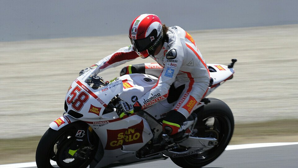 Marco Simoncelli plant am Sonntag die Jagd nach vorne, Foto: Milagro