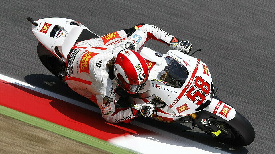 Marco Simoncelli hatte ein gutes Ergebnis in Reichweite, Foto: Honda