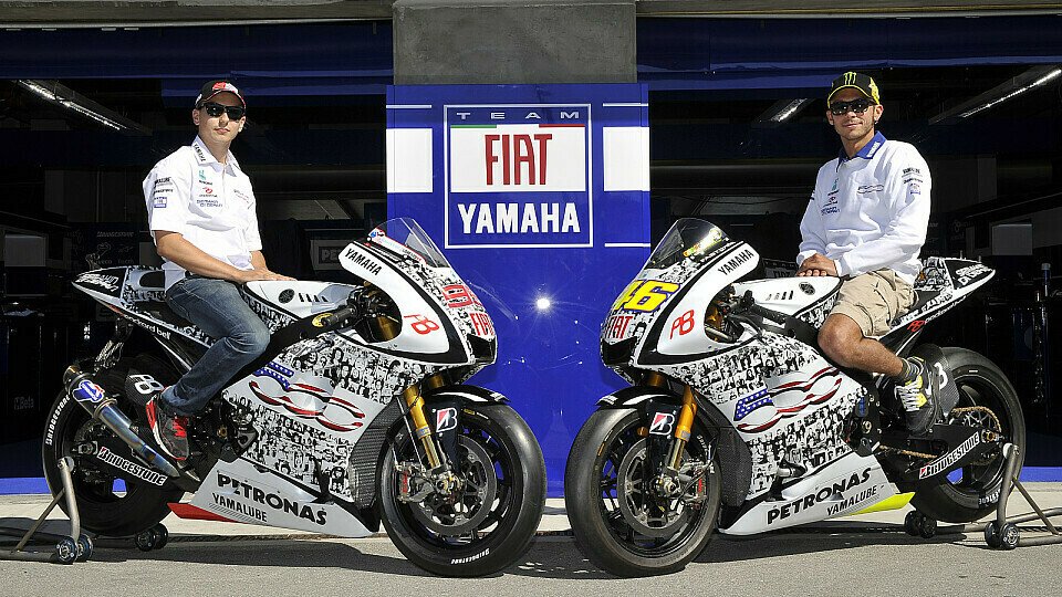 Lorenzo will verletzungsfrei bleiben, Rossi hält das Podest für möglich., Foto: Fiat Yamaha