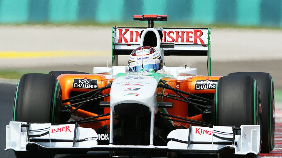 Adrian Sutil genießt die Strecke in Spa, Foto: Sutton