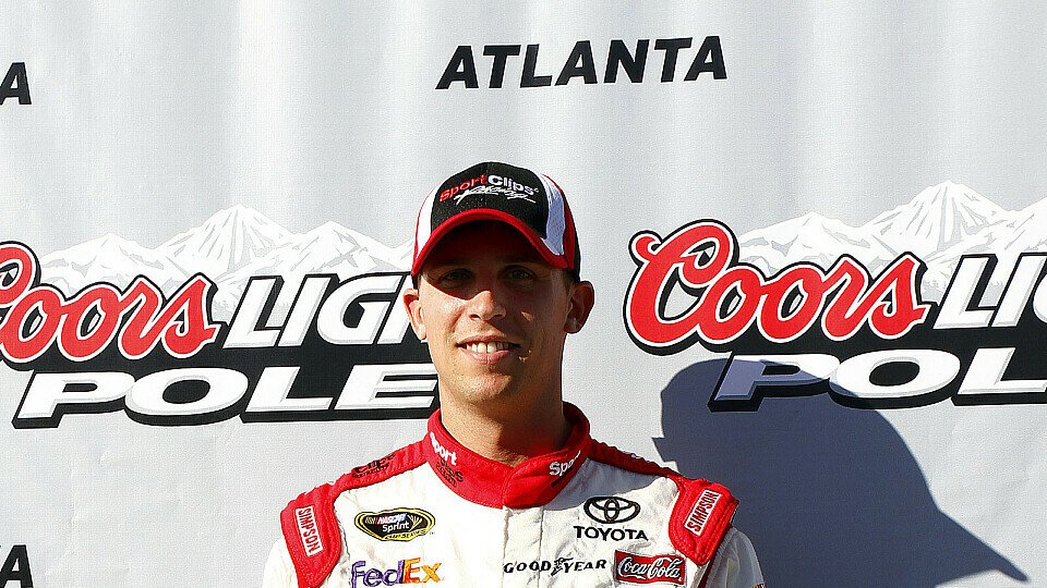 Denny Hamlin holte die Pole in Atlanta, Foto: NASCAR