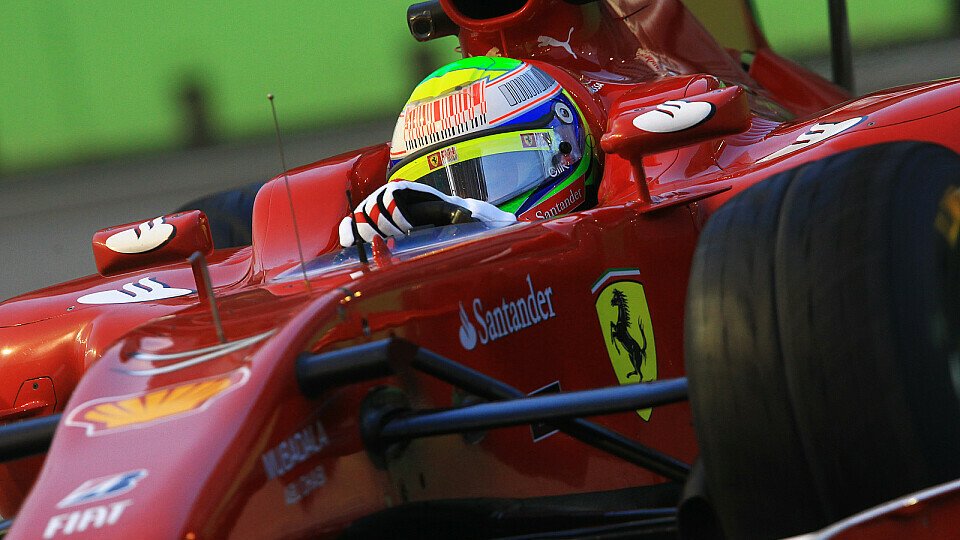 Felipe Massa kämpft mit den Reifen, Foto: Sutton