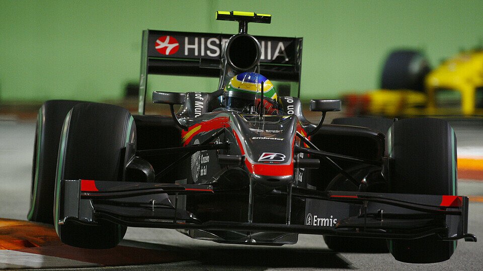 Senna hatte auch eine Flugeinlage, Foto: Sutton Senna hatte auch eine Flugeinlage, Foto: Sutton
