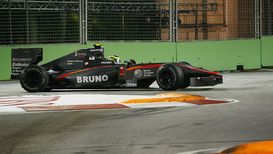 Bruno Senna kämpfte mit seinem Auto, Foto: Sutton